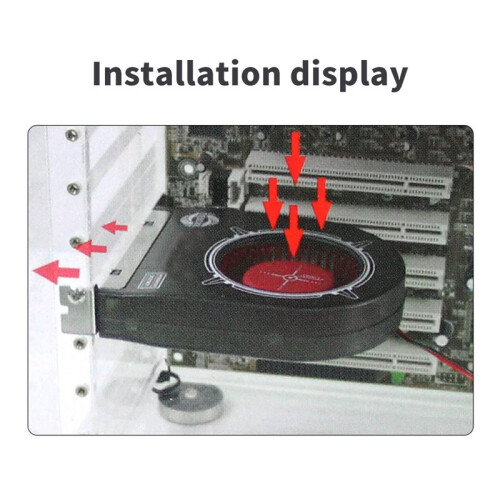 -2 System Blower Computergehäuse Abluftkühlventilator PCI Slot Bit Ventilator Kühllagerdesign Hoher Luftstrom 2