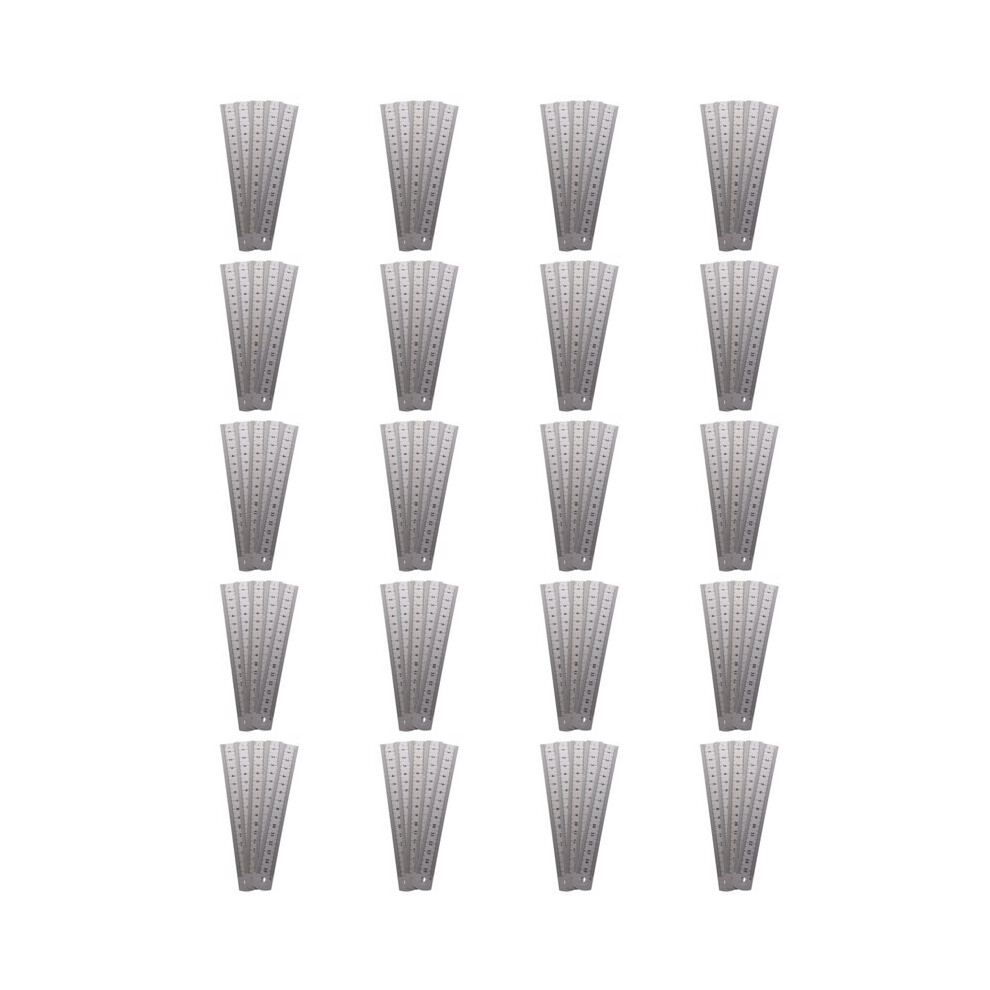 Photos - Accessory 100 Pcs Dual Side Marked 15cm 6 Inch Stainless Steel Straight Ruler
