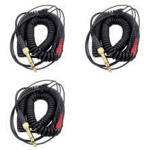 3X Cavo per Cuffie per HD25 HD560 HD540 HD430 HD250 Adattatore per Cuffie Auricolari un Spirale di Ricambio