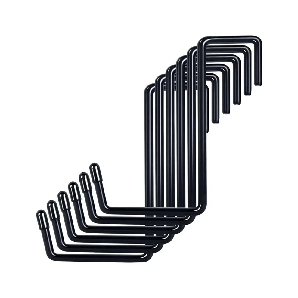 Heavy Duty S-Hooks - No Drilling Required, Large Garage Hooks For Ladder, Bicycle, And Garden Tool Organization 6033344356711
