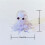 Handmade Craft Glass Octopus Shaped Bead For-Light blue 4