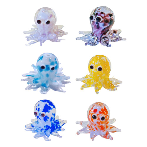 Adorable Tiny Octopus Glass Bead Suitable For Handmade-Red 1