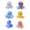 Playful Tiny Octopus Glass Bead For Handmade Earrings And-Blue 2