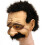(One size passar alla vuxna) Morfar Latex halvmask 4