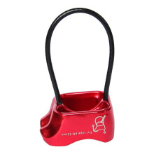 Aluminum Alloy Rock Climbing ATC Descender 25kN Climbing Rappel Device, Climbing Wall Protector for Camping, Hiking