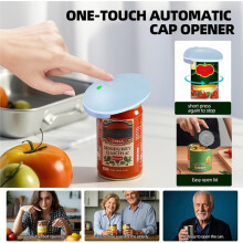 Ouvre-Boîte Électrique Rechargeable Automatique, Ouvreur à Coupe Latérale, Ouvert - Automatique, pour Cuisine pour Seniors avec Arthrite