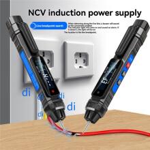 Tester di Tensione Multimetro A Penna SK-216B con Gamma Automatica, Matita per Test Elettrici, Ohm, NCV, Tensione, Corrente, Frequenza