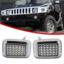 Luz LED de Señalización de Estacionamiento/Intermitente/Esquina/Luz de Parachoques Delantero 15060529, 15060530 para H2 2003-2009 H2 SUT