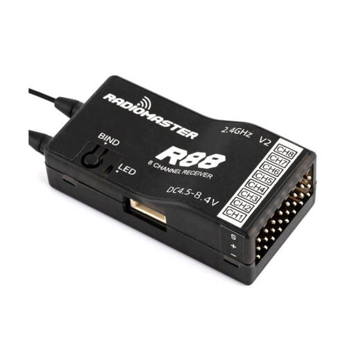 2X RADIOMASTER R88 V2 Receiver Frequency Range 2400-2483.5Mhz 2