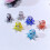 Handmade Craft Glass Octopus Shaped Bead For-Light blue 7
