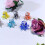 Handmade Craft Glass Octopus Shaped Bead For-Light blue 10