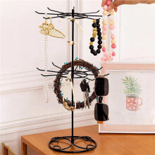 3X Schmuck-Display-Halter, Halsketten-Display-Ständer, Drehbares Aufbewahrungsregal, Schlüsselanhänger-Display, Drehbarer Schmuck-Display-Ständer