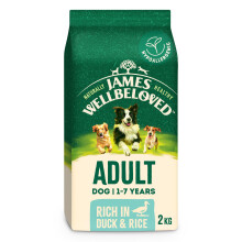 James Wellbeloved Dog Adult Hypoallergenic Dry Food Duck and Rice 2 kg