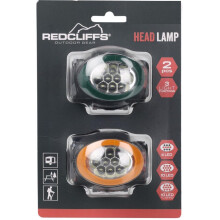 Komplet 2 naglavnih svetilk Redcliffs - 10 LED, 3 načini delovanja, nastavljiv trak