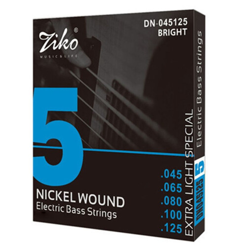 ZIKO DN-045 5 Strings Bass Electric Guitar Strings Carbon Steel Hexagonal Alloy Beginner Professional Practice Strings