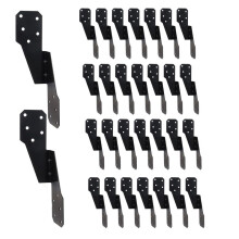 30 Pack Heavy Duty Hurricane Ties -Coated, Hurricane Straps Trusses/Rafters Ties, Tie Brackets Joist Hangers