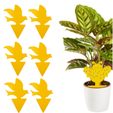 Capcană lipicioasă pentru dăunători pe plante în ghiveci, pachet de 100 Yellow