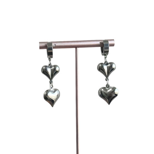 Boucles d'oreilles pendantes en forme de cœur de Style Punk,