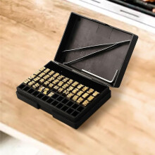 120PCS Hot Stamp Copper Letters, Thermal Ribbon Printing Font Characters for Manual Electric Coding Machine