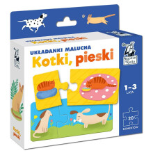 Kaptajn Videnskab. Puslespil for småbørn. Killinger og hunde. Alder 1-3, 2020-udgaven