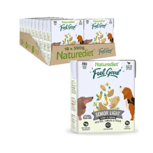 Naturediet - Feel Good Wet Dog Food, Natural and Nutritionally Balanced, Senior-Lite, 390g (Pack of 18)