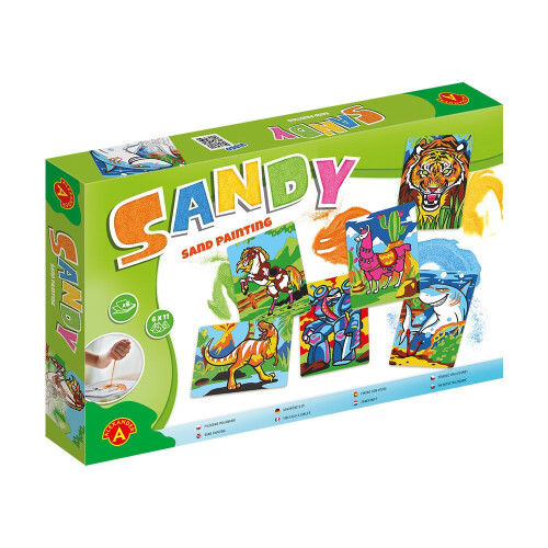 Sandy - sand-malebøger. Tigerhoved.
