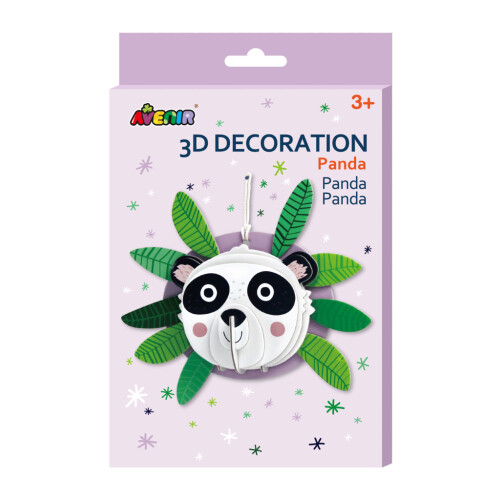 Gør-det-selv 3D Panda-dekoration