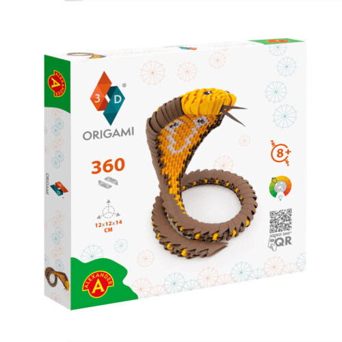 Origami 3D. Cobra