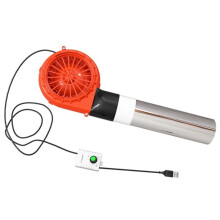 BBQ Fan PWM Blower 12x3.2cm 5V 1A Large Air Flow USB Powered Fan Variable Speed Control for Charcoal