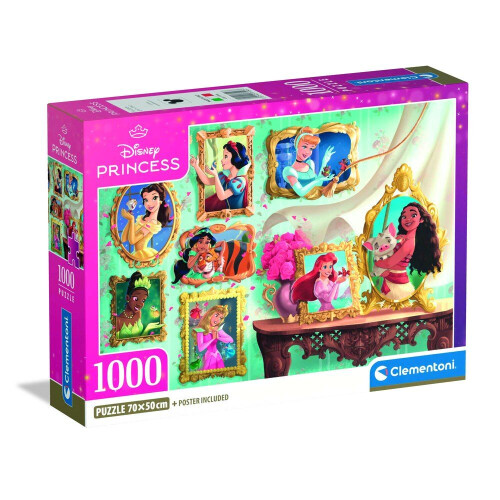 Puzzle de 1000 pièces. Format compact Princesses Disney