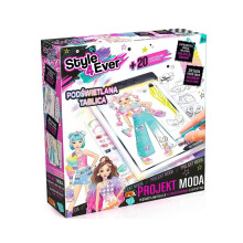 Moda Project. Oplyst designtavle