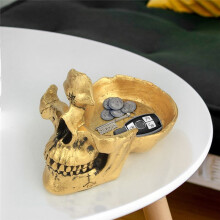 Skull Glasses Stand Holder,Eyeglasses Holder, Sunglasses Spectacle Display Rack, Key Holder Resin Sculptures