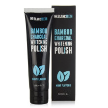 Mr Blanc Teeth Charcoal Toothpaste Natural Teeth Whitening Polish 100ml