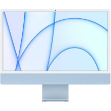 iMac 24" Apple M1 3,2 Ghz 16 Go 256 Go SSD Blauw - Apple GPU - Zonder accessoire (2021) - Gerenoveerd - Zeer goede staat - Refurbished