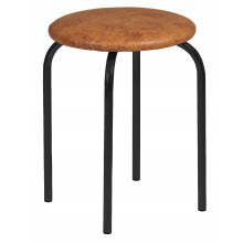 Tabouret/Furnitex en noyer noir avec structure en métal pour salle à manger LOFT