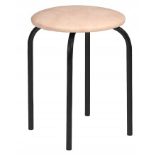 Chaise de salle à manger ECO LEATHER LOFT, structure en métal noir, Finnitex