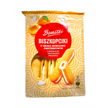 Bonitki-svampekager 170 g med abrikos- og flødesmag