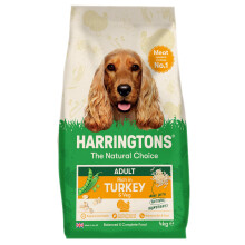 Harringtons Complete Dry Adult Dog Food Turkey & Veg 4kg (Pack of 3) - Made with All Natural Ingredients (Packaging may vary)