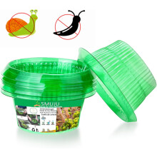 Schneckenschutz-Ringe 12 Stück Ø 24 cm für wiederverwendbare Pflanzen — schneckenschutz halsband, set 12 stück, durchmesser 24 cm