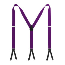 Trendy Round Dot Suspenders Strong Elastic Rompers-Purple