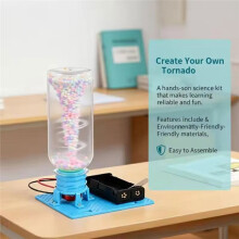 DIY Electric Tornadoes Assembly Puzzle Toy Physical Science Experiment Kit STEM Educational Desktop Model Gifts