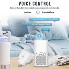Tuya WiFi Plug 16A EU-Uttag med Strömövervakning, Tidsinställningsfunktion, Röststyrning Via Tuya för Alexa Home EU-Uttag