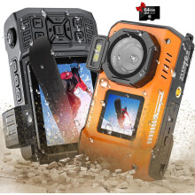 4K-Unterwasserkamera, 65 MP, Autofokus, wasserdicht bis 10 m, Dual-Screen, 64-GB-Speicherkarte, 2500-mAh-Akku, 18-facher Zoom