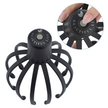 Kopfmassagegerät Spinne mit 12 Fingern, elektrisches multifunktionales Kopfhautmassagegerät, Druckentlastung für Entspannung des Kopfes