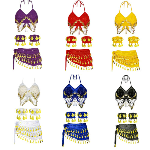 Tenue de scène distinctive, écharpe à la taille à-OS rouge 2