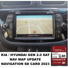 KIA Hyundai GEN2 Sat Nav Map Update SD Card Latest