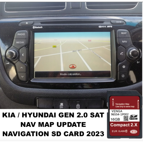KIA Hyundai GEN2 Sat Nav Map Update SD Card Latest