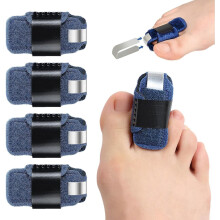 Zehenkorrekturspreizer für Hammerzehen (Damen und Herren), 4er-Pack Zehenspreizer für krumme Zehen, praktische Stützbandagen für gebrochene