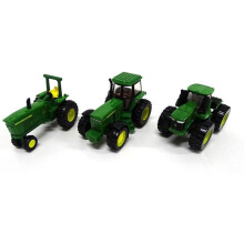 ERTL Iron John Deere Tractor Toys - 1:64 Scale - Includes 9620R, 4020, and 4960 Tractor Toys - Collectible Farm Toys Ages 3 Years and Up, Green