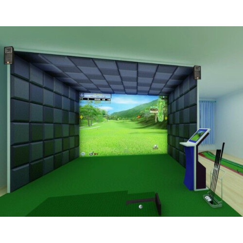 Advanced Sims 500mm x 500mm Square Golf Simulator Panels Dark Grey - 2sqm Pack